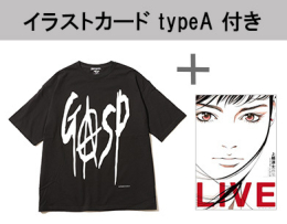 ◆特典あり◆GASP LOGO BIG TEE - Collaboration by 上條 淳士/サイズ:2 (S)+上條淳士画集 LIVE [A5判イラストカード typeA付]