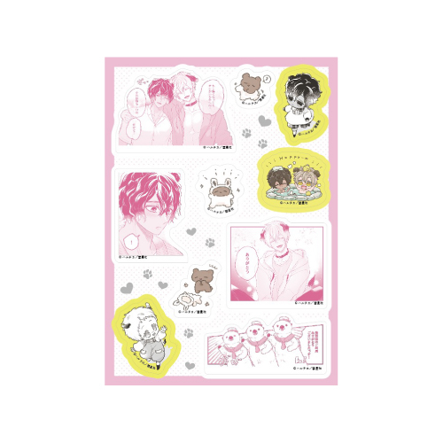 シールシート/A:アイリ×ノワ〈ハルチカ先生『森のくまさん、冬眠中。』7巻発売記念フェア〉 